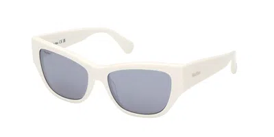 Max Mara Mm0041 21c Women's Sunglasses White Size 56