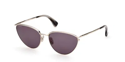 Max Mara Mm0044 63a Women's Sunglasses Gold Size 56
