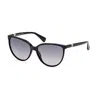 Max Mara Cat-eye Frame Sunglasses In 01b Black