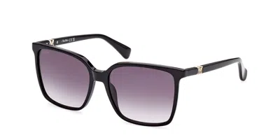 Max Mara Mm0046 01b Women's Sunglasses Black Size 57