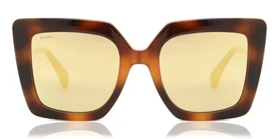 Max Mara Mm0051 52g Women's Sunglasses Tortoiseshell Size 52 In Brown