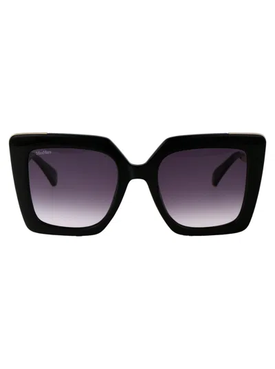 Max Mara Mm0051 Injected Sunglasses In Black