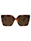 Max Mara Havana Injectate Sunglasses In Brown