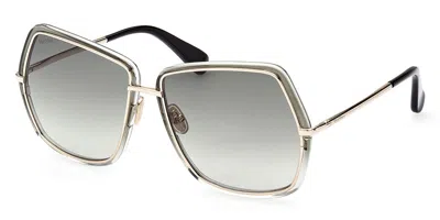 Max Mara Mm0054 32p Women's Sunglasses Gold Size 61