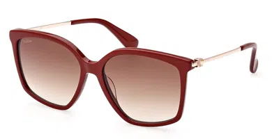 Max Mara Mm0055 66f Women's Sunglasses Red Size 56