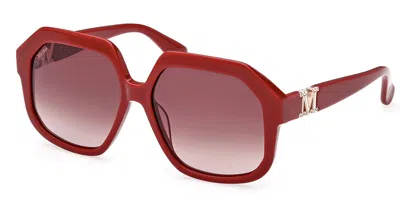 Max Mara Mm0056 66f Women's Sunglasses Red Size 57