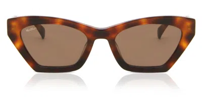 Max Mara Mm0057 52e Women's Sunglasses Tortoiseshell Size 52 In Brown