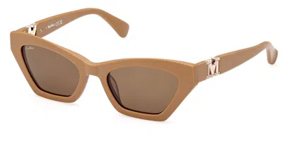 Max Mara Mm0057 73e Women's Sunglasses Brown Size 52
