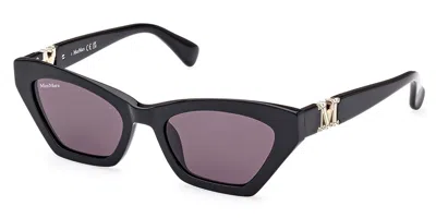 Max Mara Mm0057 Emme13 01a Women's Sunglasses Black Size 52
