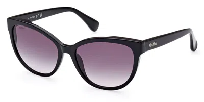 Max Mara Mm0058 01b Women's Sunglasses Black Size 57