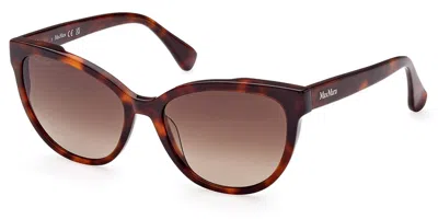 Max Mara Mm0058 52f Women's Sunglasses Tortoiseshell Size 57 In Brown