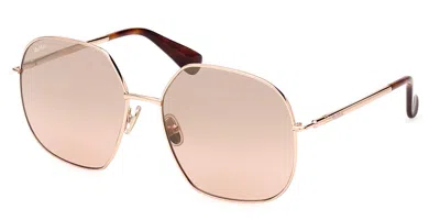 Max Mara Mm0061 Design5 33g Women's Sunglasses Gold Size 60