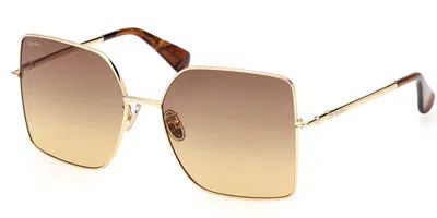 Max Mara Mm0062-h Design6 30f Women's Sunglasses Gold Size 59