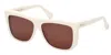 Max Mara Logo Sunglasses In White