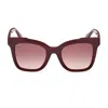 Max Mara Mm0067 66z Sunglasses In 66z Bordeaux