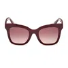 Max Mara Mm0067 66z Sunglasses In 66z Bordeaux