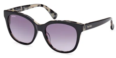 Max Mara Mm0068 Lee3 05b Women's Sunglasses Tortoiseshell Size 54 In Black