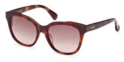 Max Mara Mm0068 Lee3 52f Women's Sunglasses Tortoiseshell Size 54 In Brown