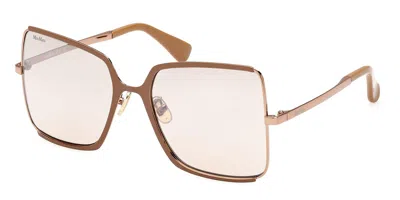 Max Mara Mm0070-h Weho 34k Women's Sunglasses Brown Size 58