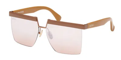 Max Mara Mm0071 45g Women's Sunglasses Brown Size 60