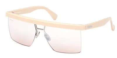 Max Mara Mm0072 Flat1 25l Women's Sunglasses White Size 60