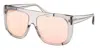 Max Mara 60mm Shield Sunglasses In Gray