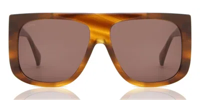 Max Mara Mm0073 Eileen 50e Women's Sunglasses Brown Size 60 In Neutral