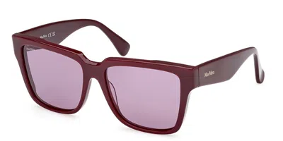 Max Mara Mm0078 69y Women's Sunglasses Pink Size 57 In Burgundy