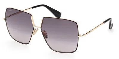 Max Mara Mm0082 Design9 32b Women's Sunglasses Gold Size 60 In Multi