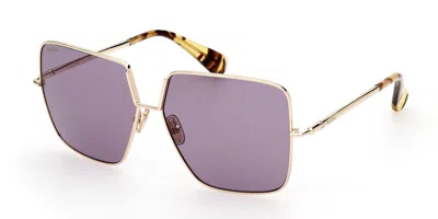 Max Mara Mm0082 Design9 32y Women's Sunglasses Gold Size 60