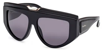 Max Mara Mm0083 Orsola 01a Women's Sunglasses Black Size 57