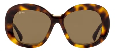 Max Mara Mm0087-f Sunglasses In Brown