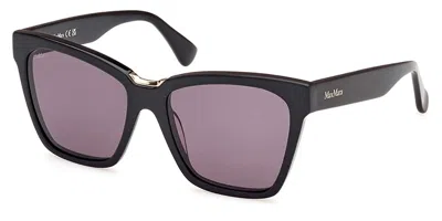 Max Mara Mm0089 Spark3 01a Women's Sunglasses Black Size 55
