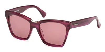 Max Mara Mm0089 Spark3 83y Women's Sunglasses Purple Size 53 In Red