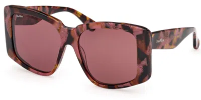 Max Mara Mm0098 Glimpse6 55s Women's Sunglasses Tortoiseshell Size 57