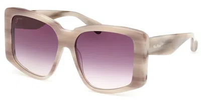 Max Mara Mm0098 Glimpse6 60z Women's Sunglasses Brown Size 57