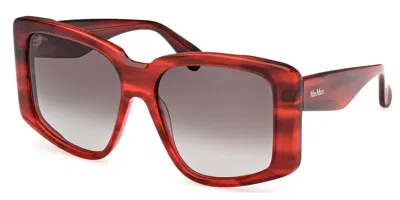 Max Mara Mm0098 Glimpse6 66b Women's Sunglasses Red Size 57