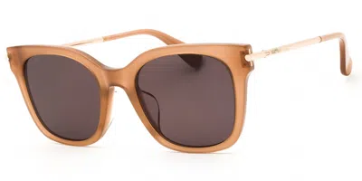 Max Mara Mm0115-k Vestibilità Orientale 57e Occhiali Da Sole Marroni Per Donna In Purple