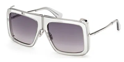 Max Mara Mm0119 20b Women's Sunglasses Grey Size 57 In Yellow