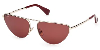 Max Mara Mm0122 32s Women's Sunglasses  Size 58 In Brown
