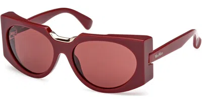 Max Mara Mm0123 69s Women's Sunglasses  Size 59 In Red