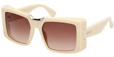 Max Mara Mm0124 25f Women's Sunglasses  Size 55 In Brown