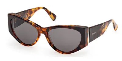 Max Mara Mm0132 56a Women's Sunglasses Tortoiseshell Size 58 In Brown