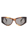 Max Mara Mm0132 Sunglasses In Brown