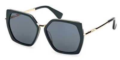 Max Mara Mm0136 96n Occhiali Da Sole Verdi Per Donna