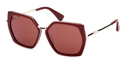 Max Mara Mm0136 Miller 5 69s Occhiali Da Sole Borgogna Per Donna