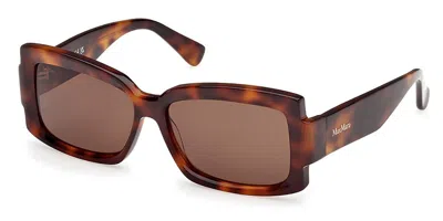 Max Mara Mm0140 52e Women's Sunglasses Tortoiseshell Size 57 In Brown