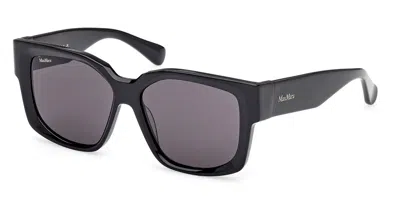 Max Mara Mm0145 01a Occhiali Da Sole Neri Per Donna In Black