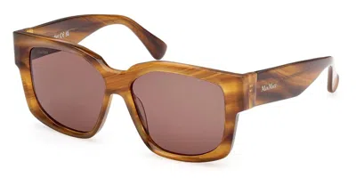 Max Mara Mm0145 50e Women's Sunglasses Brown Size 54