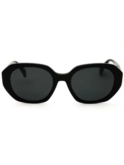 Max Mara Mm0151-k Sunglasses In Shiny Light Brown / Gradient Smoke